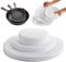 Jucoan 80 Pack Thick Felt Plate Dividers, 3 Sizes Round China Dish Storage Protectors Separators for Packing Stacking Procelain Plate Dish Dinnerware