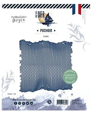 Schablone mit Fischnetz