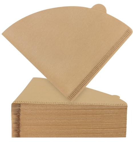 Clinuse Cone Coffee Filters #2, 200 Count Unbleached Size 02 Coffee Filter, Disposable Natural Paper Filters 2-4 Cup, 02 Cone Filters for Pour Over and Drip Coffee Maker