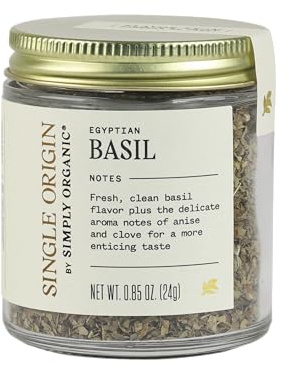 Simply Organic Single Origin Egyptian Basil, Organic, 0.85 Ounce