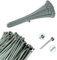 Viceree 100 Fascette Plastica GRIGIE Universali - 3.6x200mm - Fascette Elettricista, Raccogli Cavi, Set di Fascette per Cablaggio, Uso Domestico ed Industriale, Fascette Grigie di Alta Qualità