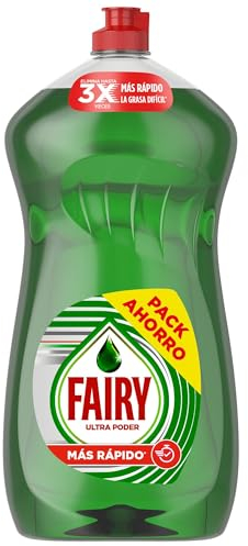 Fairy Ultra Poder Original Líquido Lavavajillas Con Limpieza Antigrasa Hasta 3 Veces Más Rápida 1.19ml