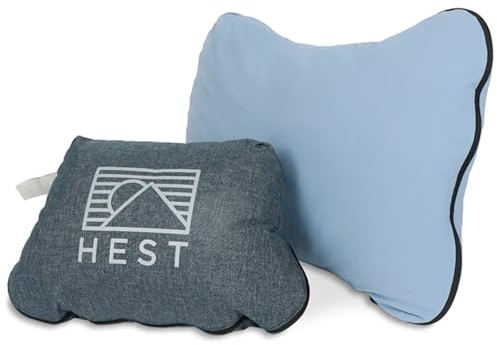 HEST Camping-Kissen – Temperaturbeständiger Memory-Schaum, kompaktes Reisekissen, 38,1 cm L x 55,9 cm B