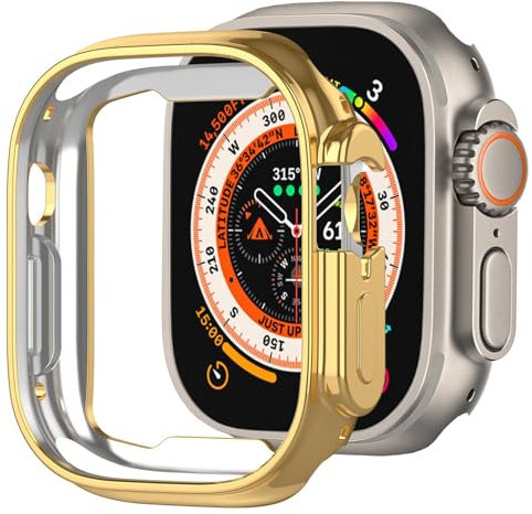 BOTOMALL Compatibile con Apple Watch Bumper Case Ultra 2 / Ultra 49 mm, morbido, flessibile, TPU, sottile, leggera, custodia protettiva per iWatch [nessuna pellicola protettiva per la parte anteriore]