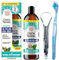 GuruNanda Essuie-bouche (Mickey D's) avec huile de noix de coco, 7 huiles essentielles, et vitamines D, E, K2 - Sans alcool - Soutient la santé des os et des gum - Freshens Breath and Helps Whiten