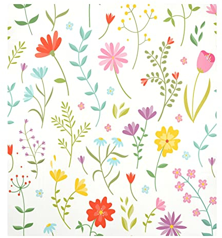 Flowers Floral – Magnetische Geschirrspüler-Abdeckung, Dekoration, wasserabweisend, für Geschirrspüler, Waschmaschine, Kühlschrank, 58 x 66 cm, sauberer schmutziger Geschirrspüler-Magnet