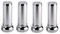 NOVOCE Furniture Feet,Table Legs,Protector Feet,4Pcs Sofa Legs,Table Feet,Used for Beds,Desks,Chairs,Adjustable Height,Waterproof,Silver Cabinet Feet,Various Sizes,10cm/4in