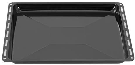 ICQN Backblech 422 x 370 x 25 mm, Emailliert Fettpfanne für Backofen und Herd, Passend für ELECTROLUX, AEG, IKEA, ZANUSSI, JUNO, ZOPPAS Kratzfest & Rostfrei, 42,2x37x2,5 cm