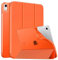 MoKo Coque pour iPad (A16) 11e Génération 11Pouces 2025, iPad 10e Gén 10,9 2022,Étui avec Coque Arrière en TPU Souple à Rabat avec Support Semi-Transparent Protecteur Réveil/Sommeil Auto,Orange