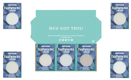 Rust-Oleum Bathroom Wall Paint in Matt Finish - Delicate Greys Tester Box