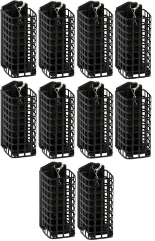 10 St. Futterkorb Feeder Metall rund rechteckig offen geschlossen 10-80g Futterkörbe