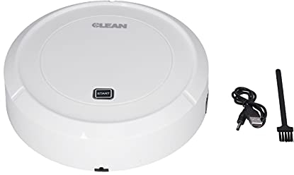 TYCIONG Barredora inteligente, mini barredora recargable para el hogar, barredora automática inteligente de aspiradora para el hogar sala de estar (blanco)