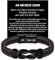 Coldbling Geschenk für Sohn - An Meinen Sohn Armband Geschenk Weihnachten Geschenke 18. Geburtstag Junge Armbänder Männer Herren Lederarmband Betser Sohn Geschenke von Mama Papa Eltern