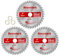 Revvstark 3 Pack 3 Inch 36 Tooth Carbide Circular Saw Blade for Wood, Plastic, PCV, Acrylic, Aluminum with 7/16 Arbor, 3/8 Bushing, Fit Dewalt Craftsman Ryobi Milwaukee