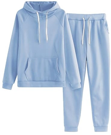 riou Tuta da Ginnastica Donna Tute Pullover a Collo Alto Maglione + Sportivo Pantaloni Set Pile Tuta Donna Sportiva Completa per Jogging Training Casual Pigiama per Casa