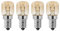 FYOBOT Ampoule de Four, Four 4 PièCes SéRies E14 15W, Ampoule de Four, Lampe de Four PygméE à Capuchon Transparent, RéSistance E14 Jusqu'à 300 Celsius pour Four