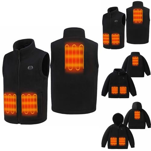 Gilet riscaldato in pile per bambini in saldo nel Regno Unito, scaldamuscoli riscaldati per bambini e bambine con 3 temperature regolabili, gilet riscaldante ricaricabile tramite USB, gilet riscaldant