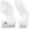 BlueXP 6 Piezas Protector pared Interruptor Luz Unica 6 Piezas Forma Cuadrada Transparente Placas de Cubierta de Interruptor de Luz Dobles Acrílico para Dormitorio Salón enchufes y interruptor