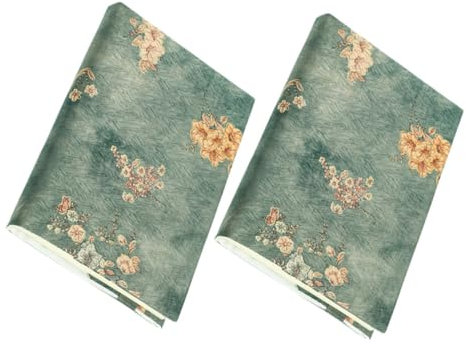 Operitacx 2piezas Funda De Tela Para Libros Reutilizable De Tela Suave Cubierta Decorativa Para Cuadernos Y Diarios Para Amantes Lectura Y Estudiantes