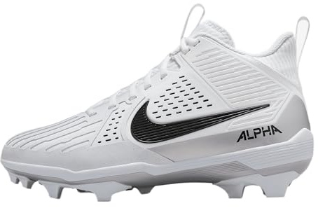 Nike Alpha Menace Strong Herren-Fußballschuhe (II5139-010, Schwarz/Metallic-Silber/Weiß)