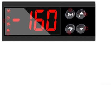 Temperaturschalter-Steuermodul Eingebautes Thermostat mit Digitalanzeige Präzise Temperaturregelung Hochpräziser Sensor Ober- und Untergrenze Alarme 12-24V 110V 220V Für Labor Werkstatt(12-24v)