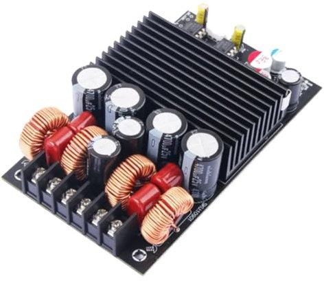 Vocdikficy DC19-50V 300W + 300W 600W Bluetooth-Leistungsverstärkermodul TPA3255 Chip 2.0 Kanal mit Höhen- und Bassanpassung Langlebig Einfache Installation