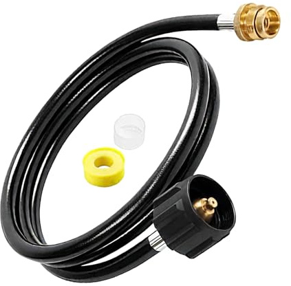 Générique Tuyau à Propane,Tuyau pour Barbecue Au Propane - Adaptateurs Et Raccords 1.8m pour Grils Portables Brûleurs Chauffage Poêle Camping Torche Chauffante Patio