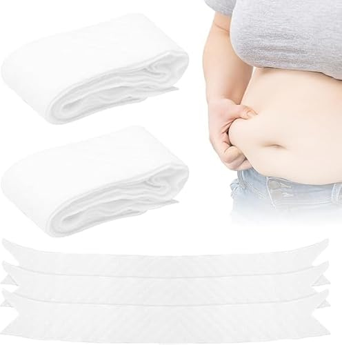 ZRUEWOT 10 Stück Baucheinlage Schweiß Weiße Übergroße Bauchpolster für Baucheinlagen Schweißausschlag Übergröße Baumwolle unter Bauch Schweißeinlagen Bauchband für Damen Herren XXL