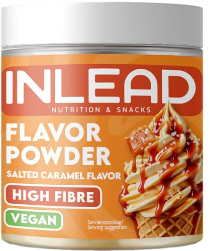INLEAD - Flavor Powder | Geschmackspulver für Quark, Skyr & Proteinshakes | Intensive Aromen für individuelle Dosierung | Vielseitig einsetzbar in Küche & Alltag (Salted Caramel - Karamell)
