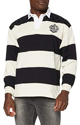Guinness Official Merchandise Herren Shirt , Knopfleiste - Multicolored - Black/Cream - X-Large