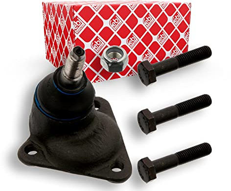febi bilstein 04444 Traggelenk mit Sicherungsmutter und Schrauben, 1 Stück | Kompatibel mit: VW KAEFER, KAEFER Cabriolet