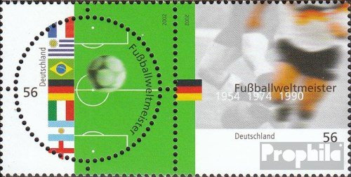 RFA (FR.Allemagne) 2258-2259 Couple (complète.Edition.) Neuf avec Gomme Originale ** MNH 2002 Coupe du Monde (Timbres pour Les collectionneurs) Football