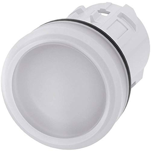 Siemens 3SU1001-6AA60-0AA0 Indicator Light, 22MM, Round, Plastic, White, Smooth Lens, White