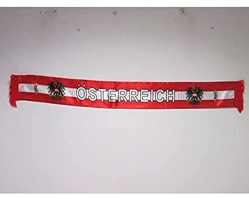 AZ FLAG - Fan Shal Österreich Satin - Österreichische Fanshal - Halstuch