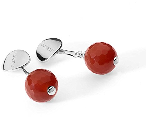Damen Manschettenknöpfe in Silber und Karneol rot Comete ugm-161