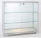 MHN Thekenvitrine & Geschäftsvitrine 41,5 x 78 x 95 cm - Glasvitrine abschließbar & Rollen - ohne Beleuchtung - ideal für Geschäfte, Drogerien, Apotheken & Produktpräsentation