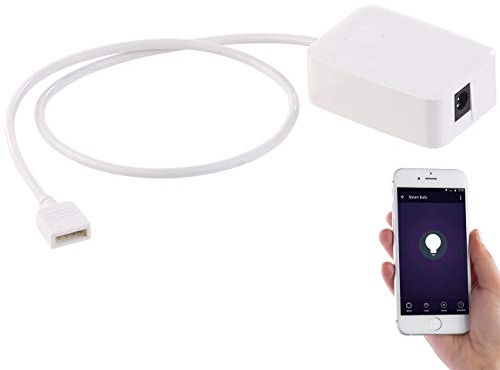Luminea Zubehör zu LED-Strips Alexa: WLAN-Controller (LED Serie LAT), Amazon Alexa & Google Assistant komp. (Stripe Set, Streifen, Band)
