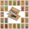 Logbuch-Verlag 1-24 Weihnachtskarten Adventkalender Zahlen Postkarten Weihnachten Häuser Geschenk Karten zum Basteln und Selbermachen zum Befüllen
