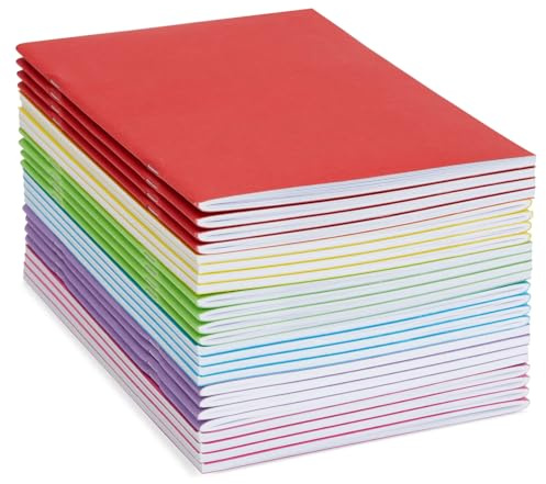 24 Pack Books for Students, 14 x 21 cm A5 Sketchbooks for Kids to Write Stories and Draw (blank inside)