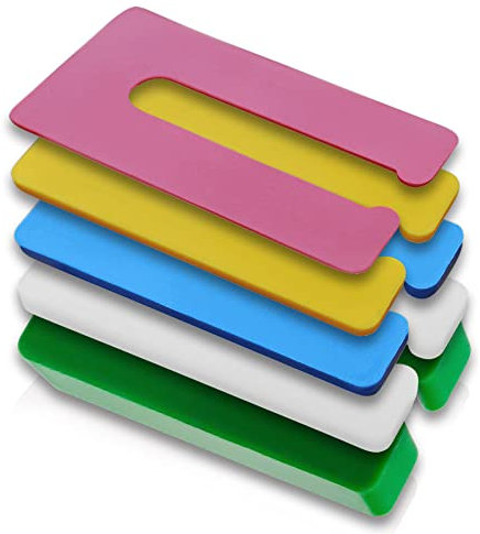 My Plast 900 pièces 50 x 57 – 1 2 3 4 6 8 mm entretoises en plastique plein matériau I cales d'espacement en plastique I plaquettes de compensation I cales I plaques en plastique I Plaques de calage