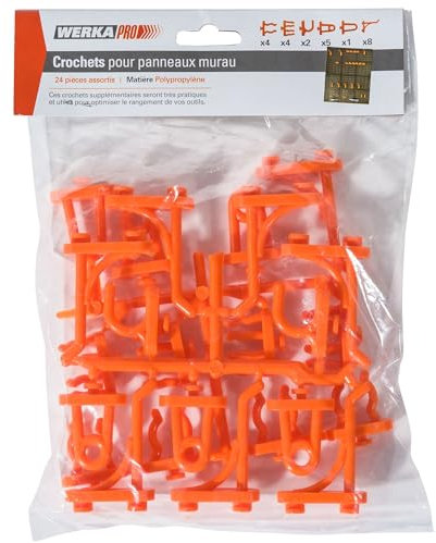 Crochets supplémentaires 24 pièces WERKA PRO