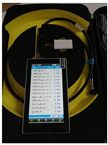 Hopoocolor Spektrometer Grow Light Tester Lichtmessung PPFD PAR Extend wasserdichter Sensor für die Landwirtschaft