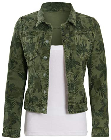 SS7 Women's Reversible Denim Jacket, Standard Length, Size 14, Regular Fit, Cotton, T-Back, Coat