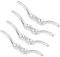 Belegklampe Edelstahl,4 Pcs Boot Klampen,Klampe Bootsklampe Festmacherklampe,Edelstahl,Poliertes,Rostfreies Wasser Gegen Meerwasser,Dauerhaft,FüR Yacht Dock Deck Base Marine Boat Fastener ZubehöR