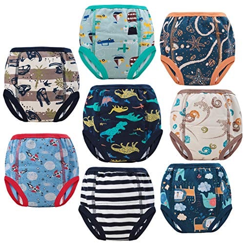 FLYISH DIRECT Töpfchen Trainingshose Baby Lernwindel Trainerhosen Unterwäsche für Baby Kleinkind Kleinkinder, 8 Stück, 100/3T, 3 Jahre