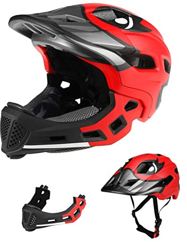 Lixada Integralhelm für Kinder, abnehmbarer Schutzhelm für MTB, Skateboarden, Roller, Rollschuhlaufen, Radfahren, 50–56 cm