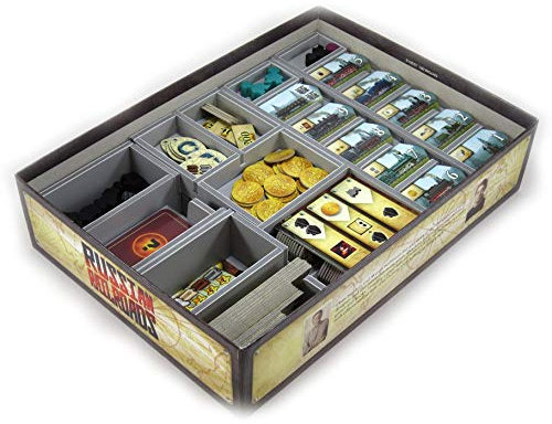 Folded Space Russian Railroads and German Board Game Box Inserts