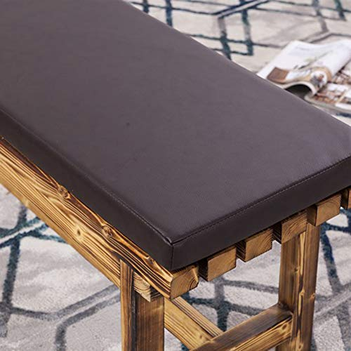 Kunstleder-Möbelkissen, wasserdicht, für Außenbereich, Terrasse, Bank, bequemes Sitzpolster aus Metall / Holz, 5 cm dick, Matte für Terrasse, Esszimmer