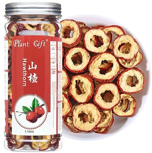Plant Gift Hawthorn Berry 80G/2.82oz 山楂 Herba medicinal de China, (Shanzha/Hawthorne seco) Té de salud a granel seco, bayas de espino de espino, bayas de espino
