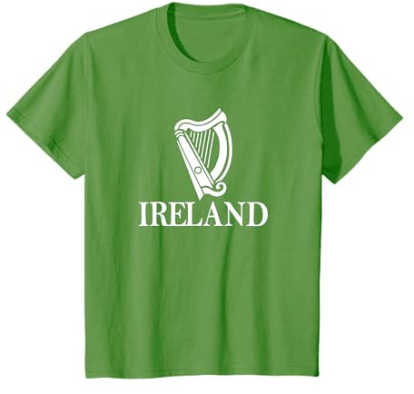 Ireland Harp Irish Soccer Shirts St Patrick's Day T-Shirt